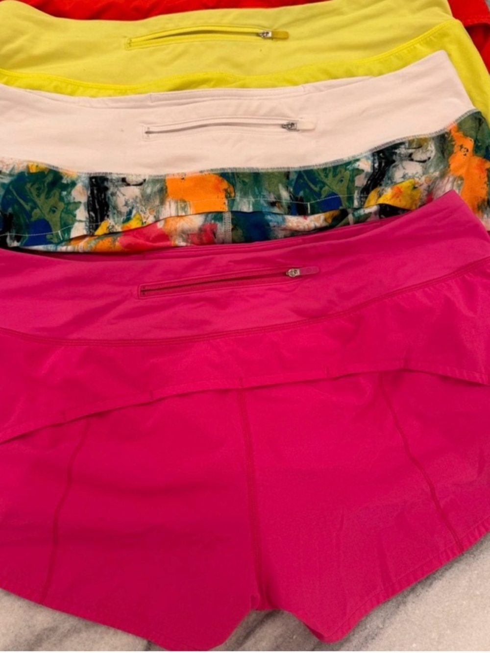 lululemon athletica Bright Pink Athletic Skort